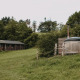 Safaritelt og privat vildmarksbad omgivet af grøn natur hos Feather Down Rochefort-Ardenne i Belgien.