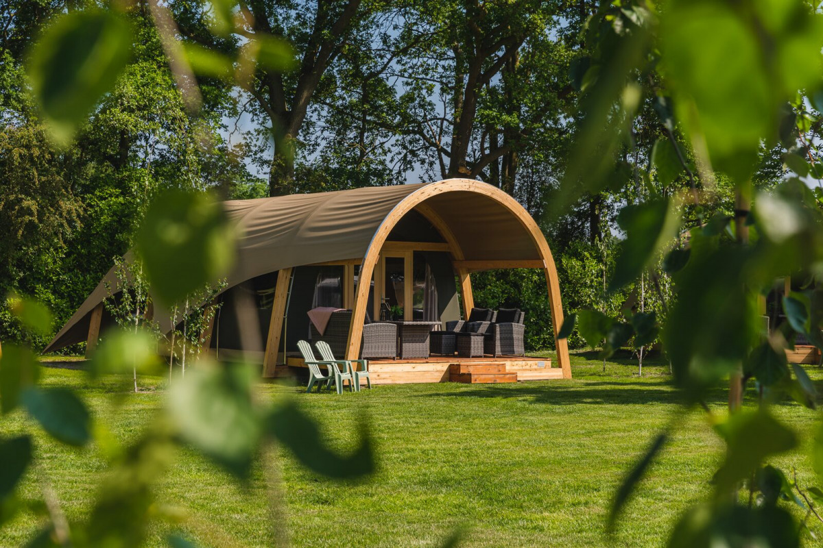 Luxe Lodgetent XL + privé sanitair