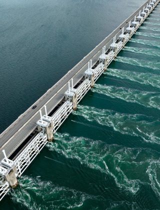 Deltawerken in Zeeland, Nederland