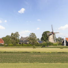 Pequeño pueblo de Rha en el Achterhoek, Países Bajos