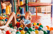 Child in ball pit - Beerze Bulten - Beerze, Overijssel, Netherlands