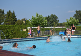 Guests in outdoor pool - De Boshoek - Voorthuizen, Gelderland, Netherlands