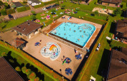 Overzicht park en buitenzwembad  - De Boshoek - Voorthuizen, Gelderland, Nederland