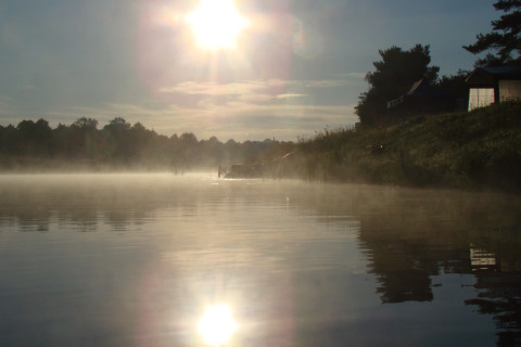 Dew on water - De Koeksebelt - Ommen, Overijssel, Netherlands