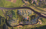 Overview park from above - De Koeksebelt - Ommen, Overijssel, Netherlands