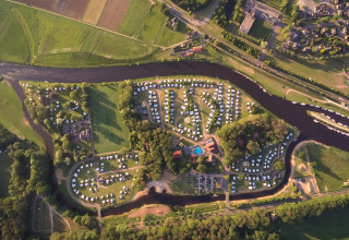 Overzicht park van bovenaf - De Koeksebelt - Ommen, Overijssel, Nederland