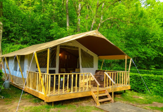 Lodgetent Eifel Vorderansicht Zelt - Beter Uit Holiday Park Walsdorf - Tandel, Vianden, Luxemburg