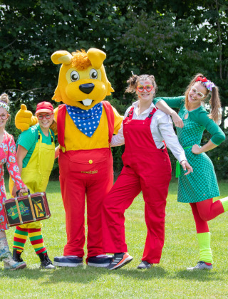 Animation team and mascot - Noetselerberg - Nijverdal, Overijssel, Netherlands