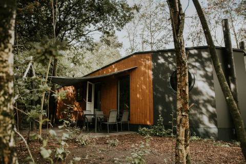 Lodge front view - Camping Si-Es-An - Balkbrug, Overijssel, Netherlands