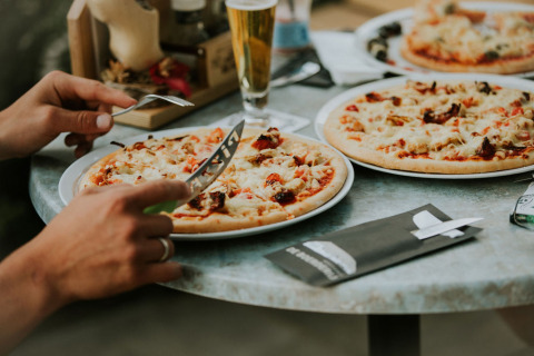 Restaurante pizza - Camping Si-Es-An - Balkbrug, Overijssel, Países Bajos