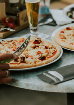 Restaurante pizza - Camping Si-Es-An - Balkbrug, Overijssel, Países Bajos