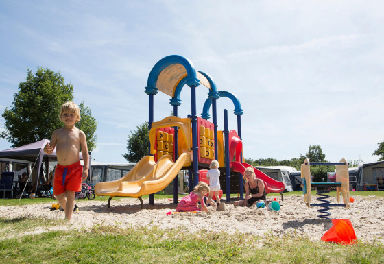 Kids in playground - Camping _t Veld - Rheeze, Overijssel, Netherlands