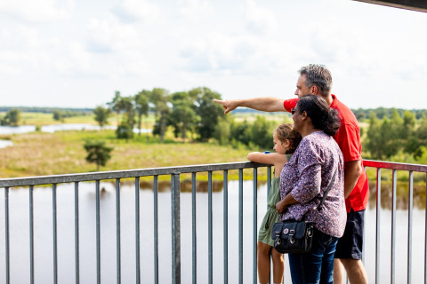 Familia mirando la vista - Baalse Hei - Turnhout, Amberes, Bélgica