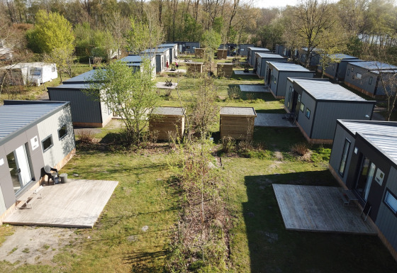Panoramica del parco lodge - Baalse Hei - Turnhout, Anversa, Belgio