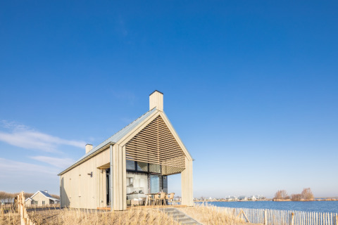 Lodge met uitzicht op water - Waterrijk Oesterdam - Tholen, Zeeland, Nederland