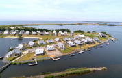 Park overview from the air - Waterrijk Oesterdam - Tholen, Zeeland, Netherlands