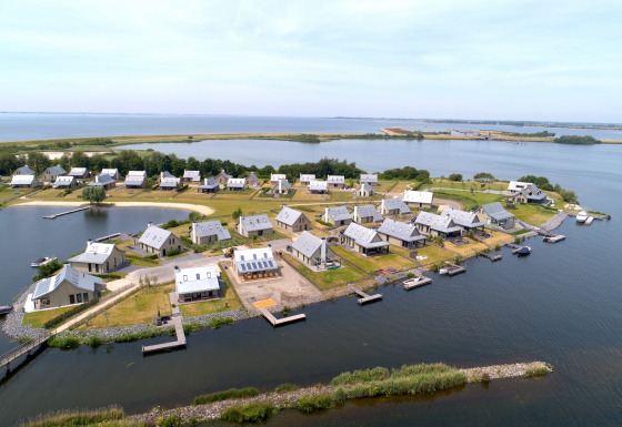 Parkübersicht aus der Luft - Waterrijk Oesterdam - Tholen, Zeeland, Niederlande