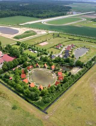 Overview of park from above - Eigen Wijze - Bant, Flevoland, Netherlands