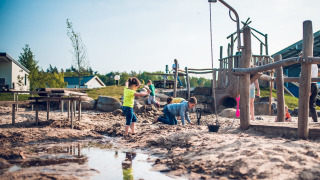 Waterspeeltuin - Vakantiepark Ackersate - Voorthuizen, Gelderland, Nederland