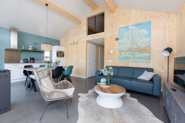 Salle de séjour Eneva lodge - Tusken de Marren - Akkrum, Friesland, Pays-Bas