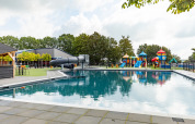 Outdoor swimming pool with waterslide - Rhederlaagse Meren - Lathum, Gelderland, Netherlands