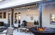 Vuur buiten bij horeca winter - Hof van Salland - Hellendoorn, Overijssel, Nederland