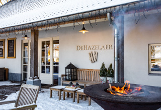Vuur buiten bij horeca winter - Hof van Salland - Hellendoorn, Overijssel, Nederland