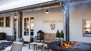Fuego al aire libre en invierno de restauración - Hof van Salland - Hellendoorn, Overijssel, Países Bajos