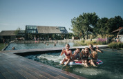 Children in swimming pond - De Klepperstee - Ouddorp, Zeeland, Netherlands