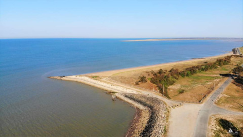 Coastal view at Flower Camping Le Pré des Sables, a holiday park in Pays de la Loire, France.