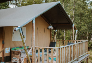 Safari tent side view - Wilsumer Berge - Wilsum, Lower Saxony, Germany