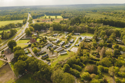 Overview of park and green surroundings from above - Buitenplaats Holten - Rijssen, Overijssel, Netherlands