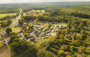 Übersicht Park und grüne Umgebung von oben - Buitenplaats Holten - Rijssen, Overijssel, Niederlande