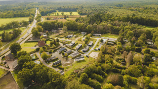 Overview of park and green surroundings from above - Buitenplaats Holten - Rijssen, Overijssel, Netherlands