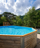 Außenschwimmbad - Villatent - Camping River - Méolans-Revel, Provence, Südfrankreich