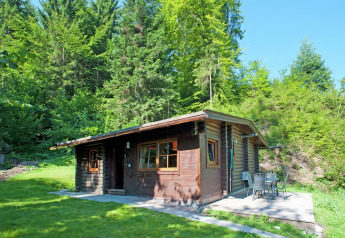 Wooden chalet called Chalet Catharina im Brixental, nestled in lush green scenery in Austria.