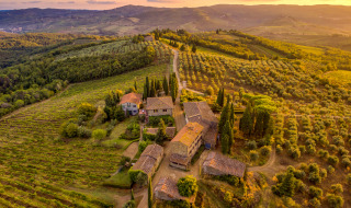 Lille landsby i Toscana, Italien