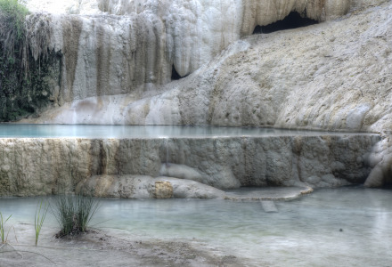 Bagni di san filippo,Toscana, Italia