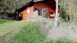 Chalet La Bressine staat op een groene heuvel, omringd door bos, perfect voor rustzoekers in de natuur.