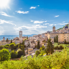 Assisi - Vodatent - Camping Luna del Monte - Monte Santa Maria Tiberina - Umbrië - Italië