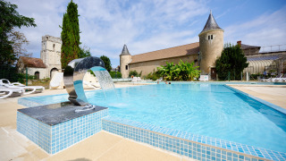 Außenschwimmbad - Villatent - Camping le Petit Trianon - Ingrandes, Pays de la Loire, Frankreich