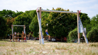 Spielplatz - Villatent - Camping le Petit Trianon - Ingrandes, Pays de la Loire, Frankreich