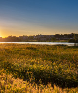 Vista panorámica de Rhenen, Utrecht, Países Bajos