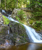 Wasserfall von De Tendon, Vogesen, Frankreich.