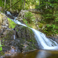 Cascada de De Tendon, montes Vosgos, Francia.