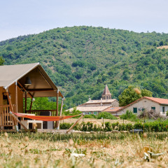 Zelt mit Aussicht - Villatent - camping la garenne - Saint-Laurent-du-Pape, Ardèche, Frankreich