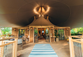 Stilfuld safariteltsindkvartering på Vacanze col Cuore: Chianti Glamping Resort midt i toscanske omgivelser.