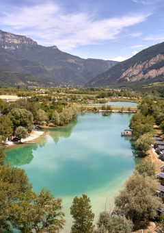 See- und Bergblick - Villatent - camping le lac bleu - Doussard, Drôme, Frankreich