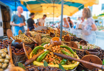 French Riviera meals, Côte d'Azur, France