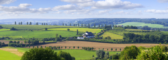 Rollende heuvels, Limburg, Nederland